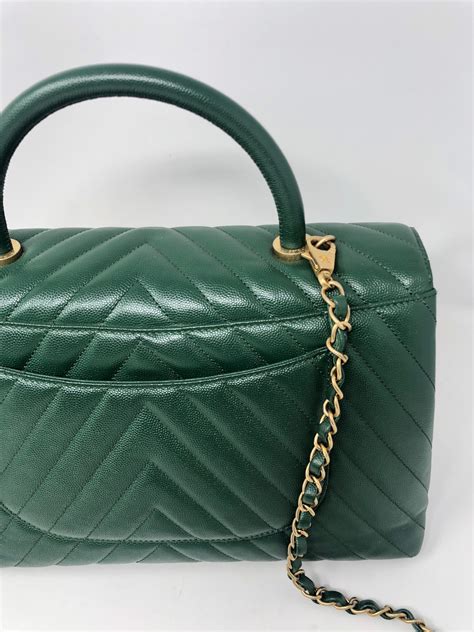 green chevron chanel